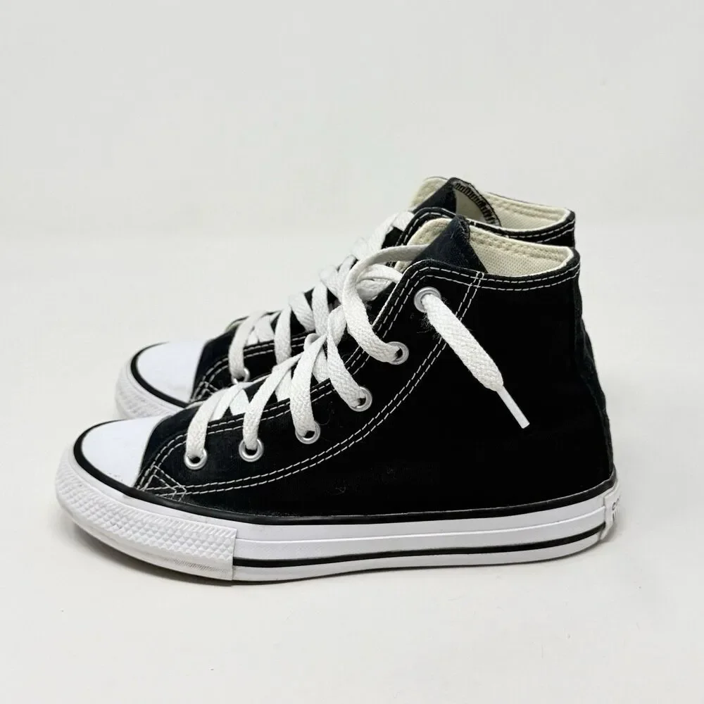 Converse Chuck Taylor All Star High Shoes Kids Size 1 Black Canvas School
